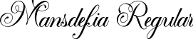 Mansdefia Regular font - Mansdefia.ttf