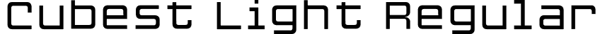 Cubest Light Regular font - Cubest-Light.otf