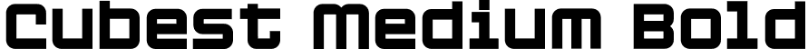 Cubest Medium Bold font - Cubest-Bold.otf