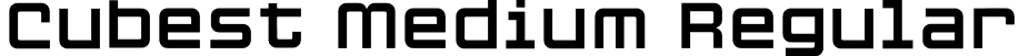 Cubest Medium Regular font - Cubest-Medium.otf