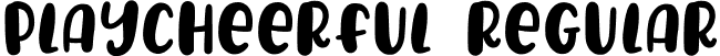 PlayCheerful Regular font - PlayCheerful.ttf