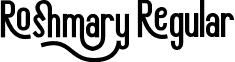 Roshmary Regular font - Roshmary.ttf