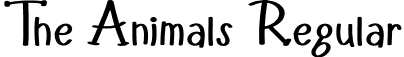 The Animals Regular font - TheAnimals.otf