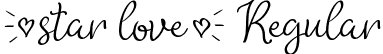 (star love) Regular font - (star love).ttf