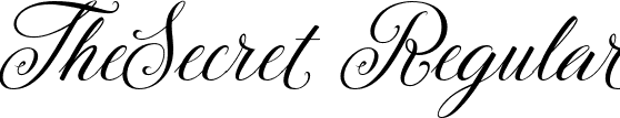 TheSecret Regular font - TheSecret-Regular.ttf
