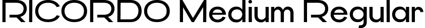 RICORDO Medium Regular font - RICORDO-Medium.ttf