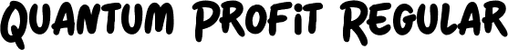 Quantum Profit Regular font - Quantum Profit.ttf