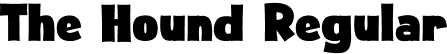 The Hound Regular font - The Hound.otf
