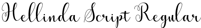 Hellinda Script Regular font - Hellinda Script.otf