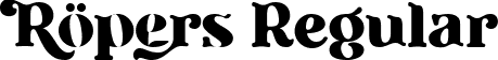 Ropers Regular font - Ropers.ttf
