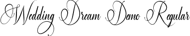 Wedding Dream Demo Regular font - WeddingDreamDemoRegular.ttf