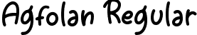 Agfolan Regular font - Agfolan.ttf