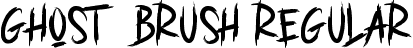 GHOST BRUSH Regular font - GHOST BRUSH.ttf