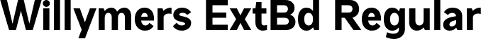 Willymers ExtBd Regular font - Mesveda-ExtraBold.otf
