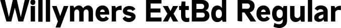 Willymers ExtBd Regular font - Mesveda-ExtraBold.ttf