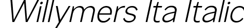 Willymers Ita Italic font - Mesveda-Italic.ttf