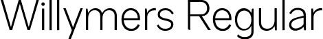 Willymers Regular font - Mesveda-Regular.ttf