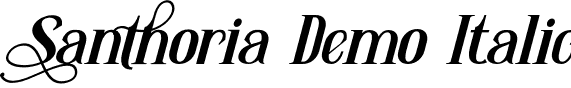 Santhoria Demo Italic font - SanthoriaDemo-Italic.otf