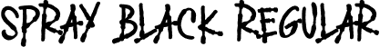 SPRAY BLACK Regular font - SPRAY BLACK.otf