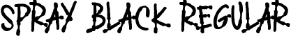SPRAY BLACK Regular font - SPRAY BLACK.ttf