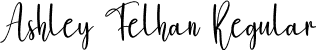 Ashley Felhan Regular font - Ashley Felhan.otf