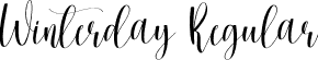 Winterday Regular font - Winterday.otf