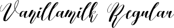Vanillamilk Regular font - Vanillamilk.otf