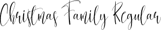 Christmas Family Regular font - Christmas Family.otf