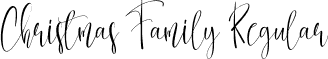 Christmas Family Regular font - Christmas Family.ttf