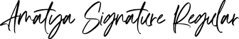 Amatya Signature Regular font - Amatya Signature.ttf