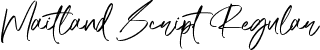 Maitland Script Regular font - Maitland Script.ttf