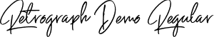 Retrograph Demo Regular font - Retrograph Demo.ttf