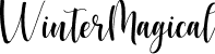 WinterMagical font - wintermagical.otf