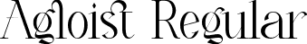 Agloist Regular font - Agloist.ttf