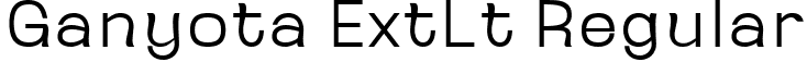 Ganyota ExtLt Regular font - GanyotaPersonaluse-ExtraLight.ttf