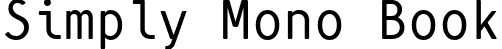 Simply Mono Book font - SimplyMono-Book.ttf