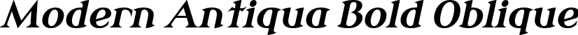 Modern Antiqua Bold Oblique font - ModernAntiqua-BoldOblique.ttf