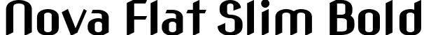 Nova Flat Slim Bold font - NovaFlatSlim-Bold.ttf