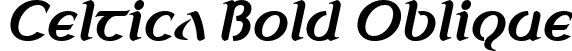 Celtica Bold Oblique font - Celtica-BoldOblique.ttf