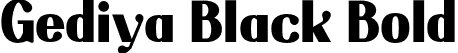 Gediya Black Bold font - GediyaPersonaluse-Black.otf