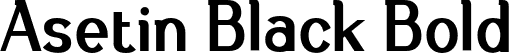 Asetin Black Bold font - AsetinPersonaluse-Black.otf