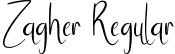 Zagher Regular font - Zagher.otf