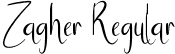 Zagher Regular font - Zagher.ttf