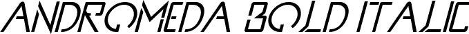 Andromeda Bold Italic font - AndromedaSpace-BoldItalic.ttf