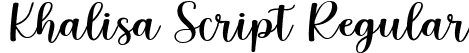 Khalisa Script Regular font - Khalisa.ttf