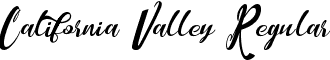California Valley Regular font - California Valley.otf
