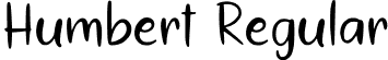 Humbert Regular font - Humbert-Regular.ttf