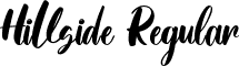 Hillside Regular font - Hillside.otf