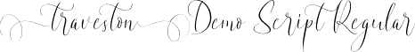 Traveston Demo Script Regular font - TravestonDemoScript.ttf