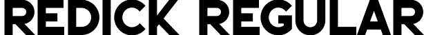 Redick Regular font - Redick.otf